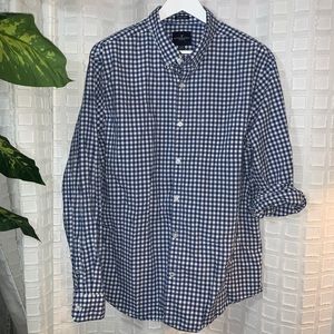 Ae blue gingham button down sz/xxl